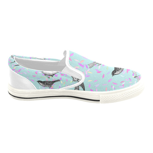 collage_ Let it Fly_ Gloria Sanchez Slip-on Canvas Shoes for Kid (Model 019)