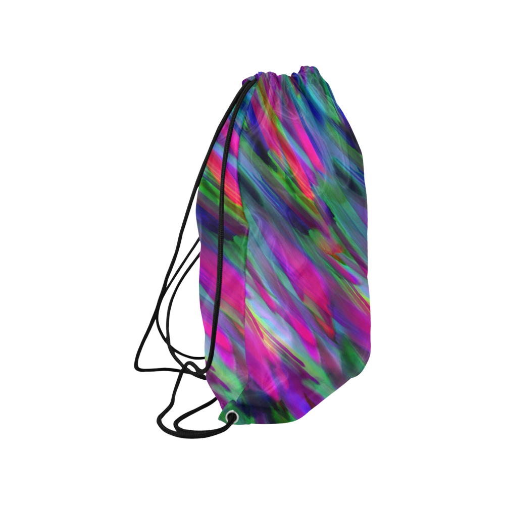 Colorful digital art splashing G400 Medium Drawstring Bag Model 1604 (Twin Sides) 13.8"(W) * 18.1"(H)