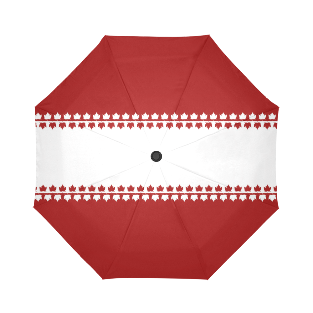 Classic Canada Umbrella Red & White Souvenir Umbrella Auto-Foldable Umbrella (Model U04)