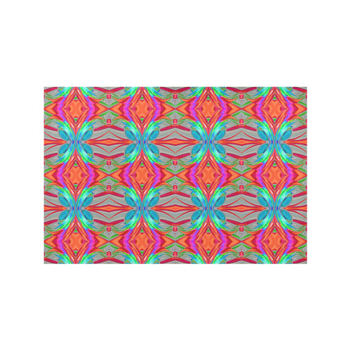 Abstract Colorful Ornament CA Placemat 12''x18''