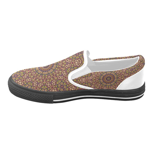 Batik Maharani #2B - Jera Nour Women's Unusual Slip-on Canvas Shoes (Model 019)