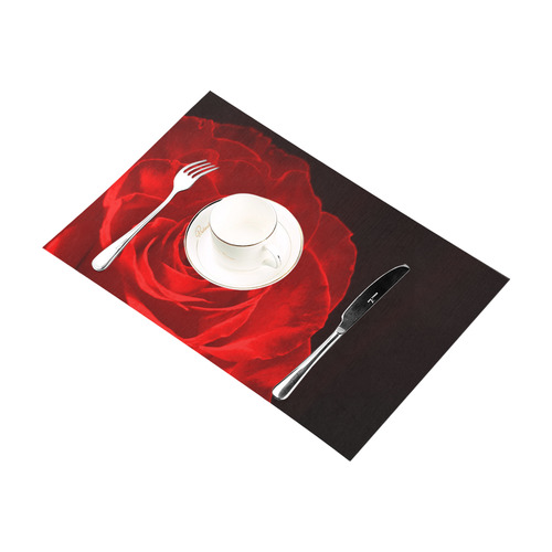A Rose Red Placemat 12''x18''
