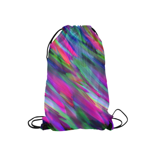 Colorful digital art splashing G400 Small Drawstring Bag Model 1604 (Twin Sides) 11"(W) * 17.7"(H)