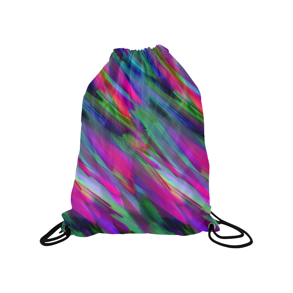 Colorful digital art splashing G400 Medium Drawstring Bag Model 1604 (Twin Sides) 13.8"(W) * 18.1"(H)