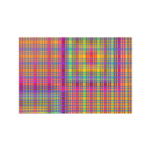 Rainbow Tartan Placemat 12''x18''