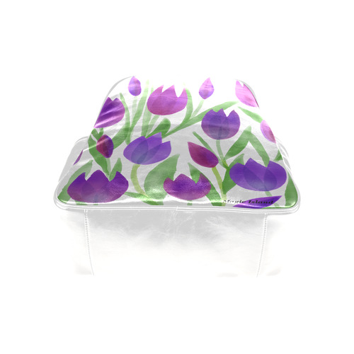 Purple Tulips. Inspired by the Magic Island of Gotland. Multi-Pockets Backpack (Model 1636)