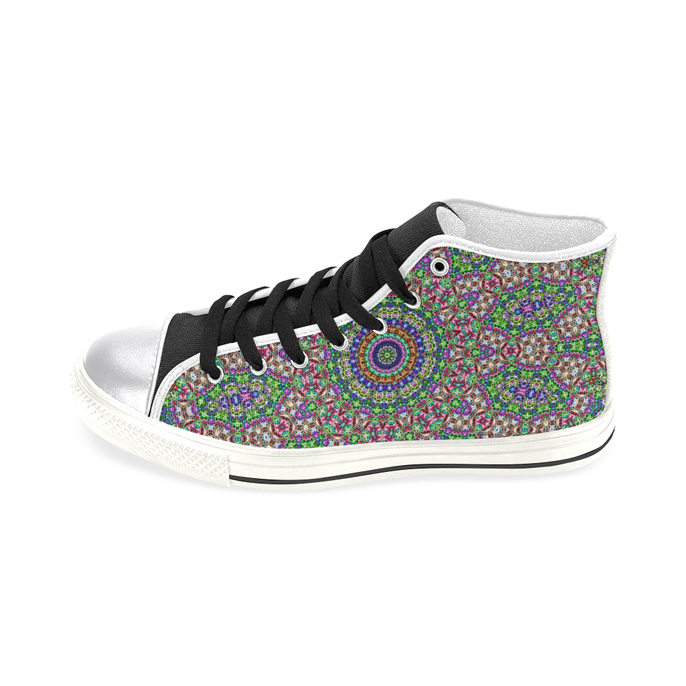 Batik Maharani #2A - Jera Nour Women's Classic High Top Canvas Shoes (Model 017)