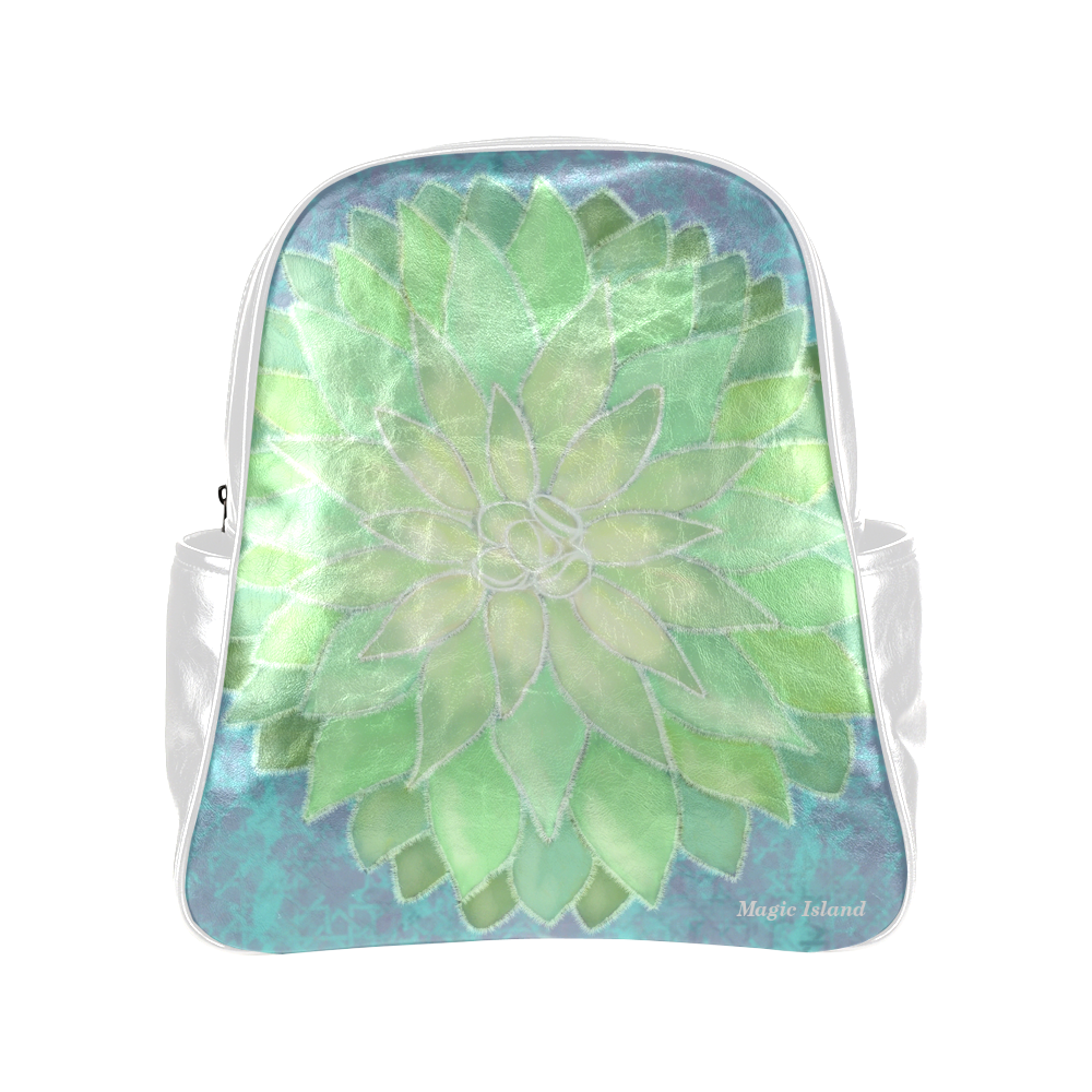 Succulent. Inspired by the Magic Island of Gotland. Multi-Pockets Backpack (Model 1636)