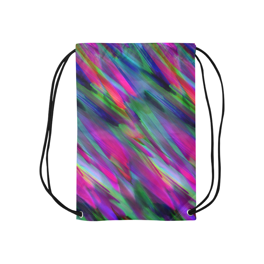 Colorful digital art splashing G400 Small Drawstring Bag Model 1604 (Twin Sides) 11"(W) * 17.7"(H)