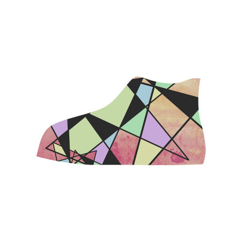 Geometric shapes High Top Canvas Shoes for Kid (Model 017)