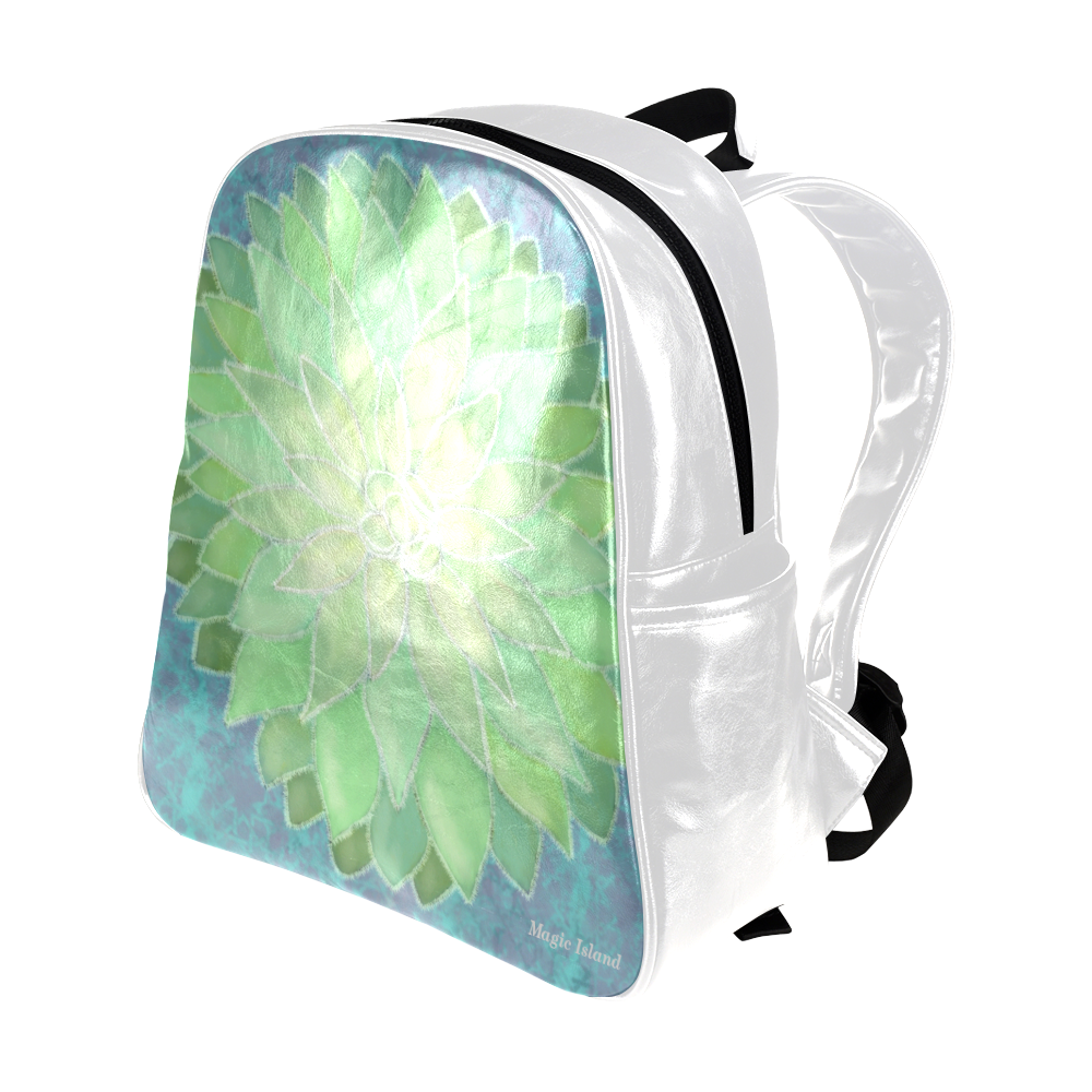 Succulent. Inspired by the Magic Island of Gotland. Multi-Pockets Backpack (Model 1636)