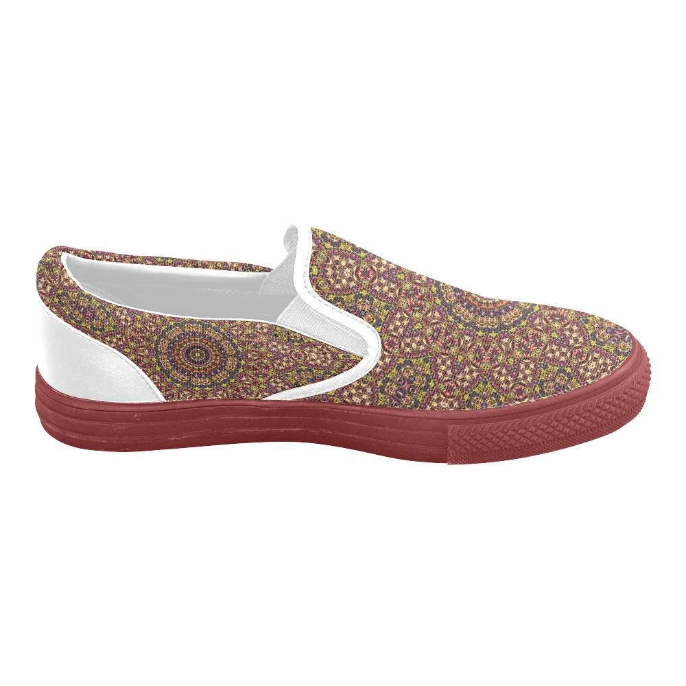Batik Maharani #2B - Jera Nour Slip-on Canvas Shoes for Men/Large Size (Model 019)