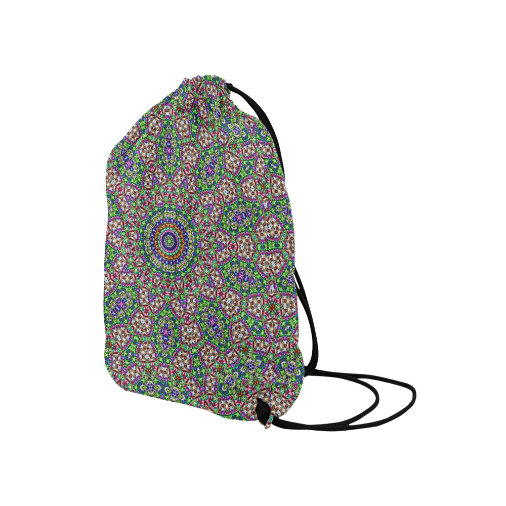 Batik Maharani #2A - Jera Nour Medium Drawstring Bag Model 1604 (Twin Sides) 13.8"(W) * 18.1"(H)