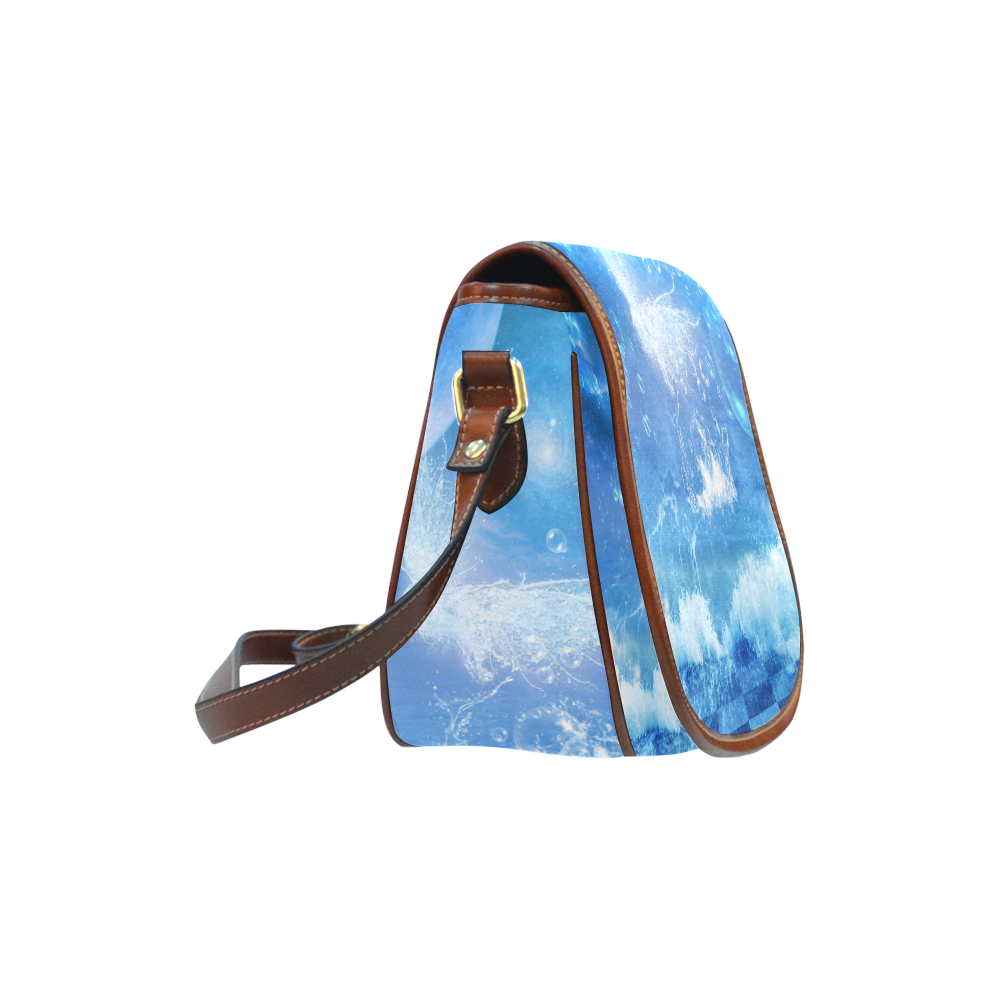 The water bird over the sea Saddle Bag/Small (Model 1649) Full Customization
