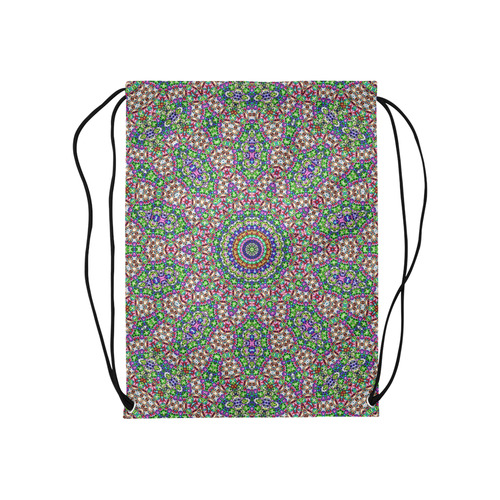Batik Maharani #2A - Jera Nour Medium Drawstring Bag Model 1604 (Twin Sides) 13.8"(W) * 18.1"(H)
