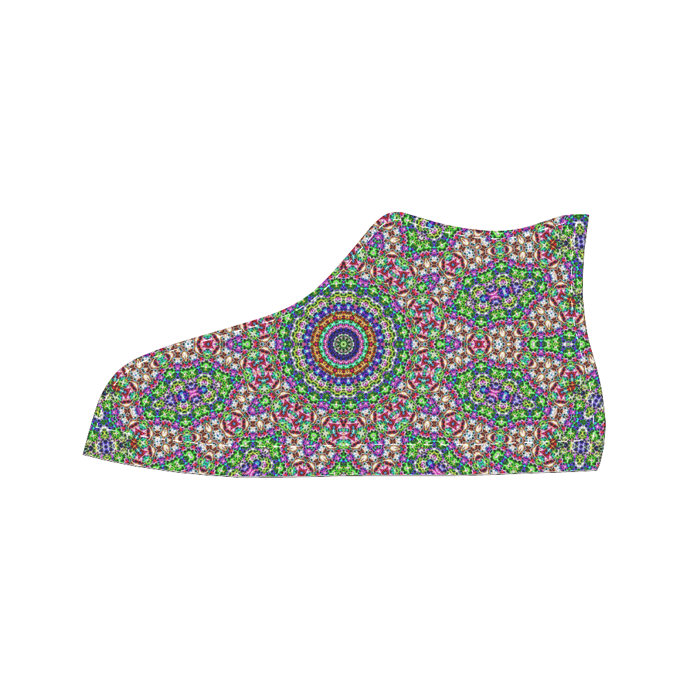Batik Maharani #2A - Jera Nour Men’s Classic High Top Canvas Shoes /Large Size (Model 017)