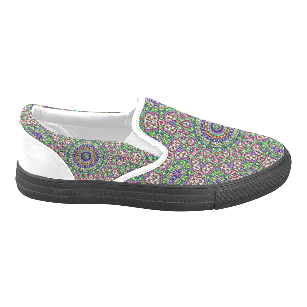 Batik Maharani #2A - Jera Nour Slip-on Canvas Shoes for Men/Large Size (Model 019)