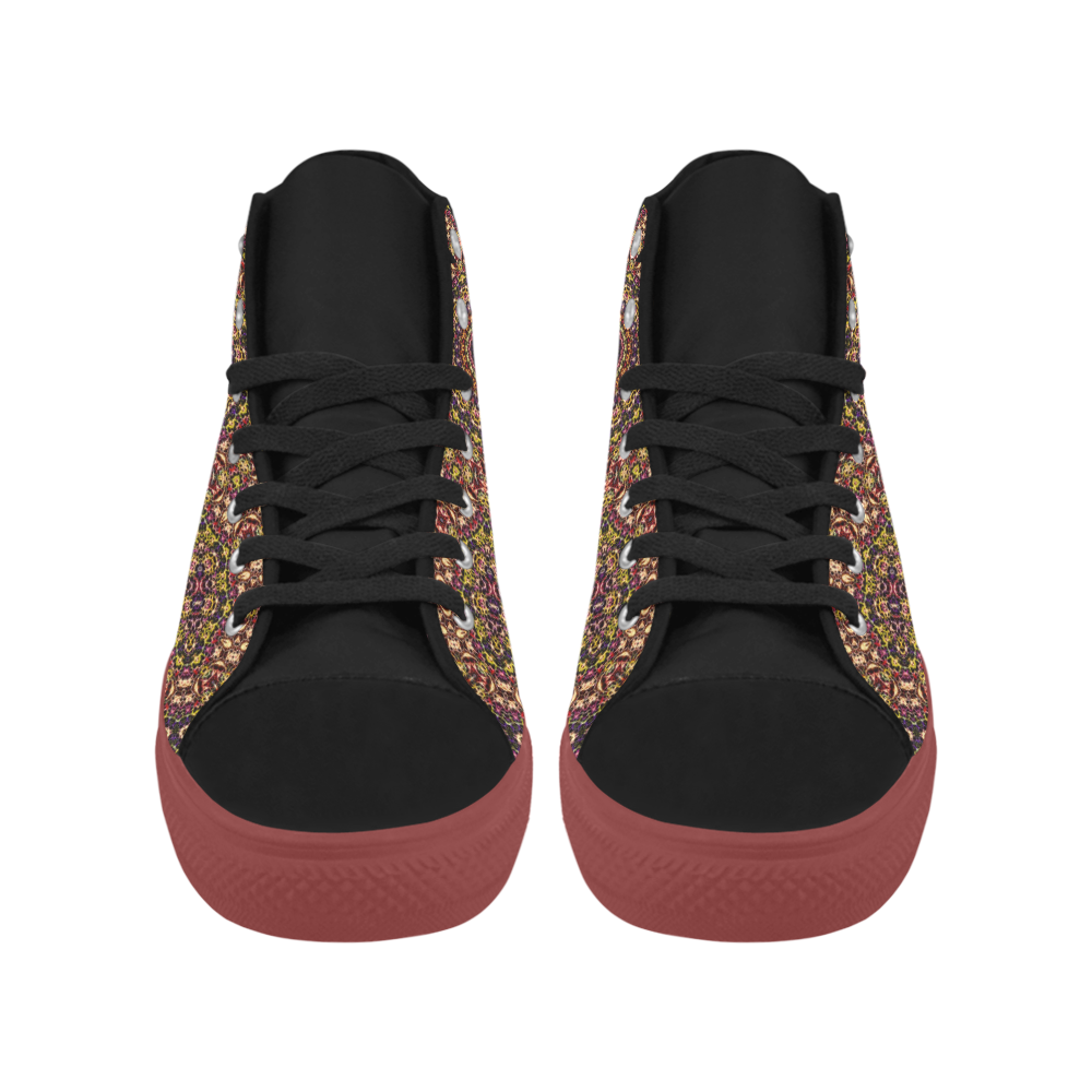 Batik Maharani #2B - Jera Nour Aquila High Top Microfiber Leather Women's Shoes/Large Size (Model 032)