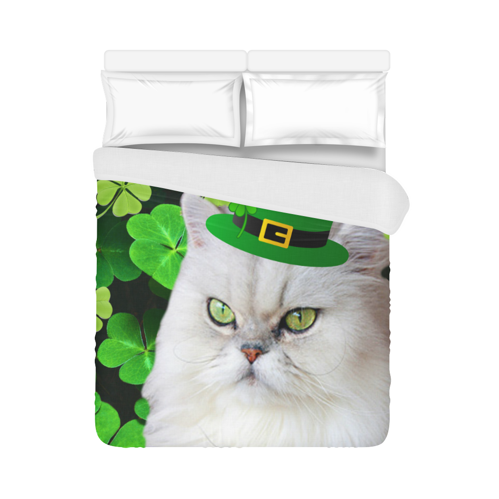 Irish Cat Duvet Cover 86"x70" ( All-over-print)