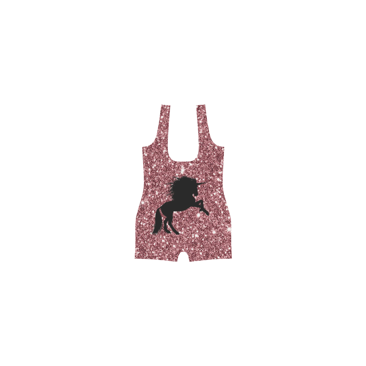 sparkling unicorn pink by JamColors Classic One Piece Swimwear (Model S03)