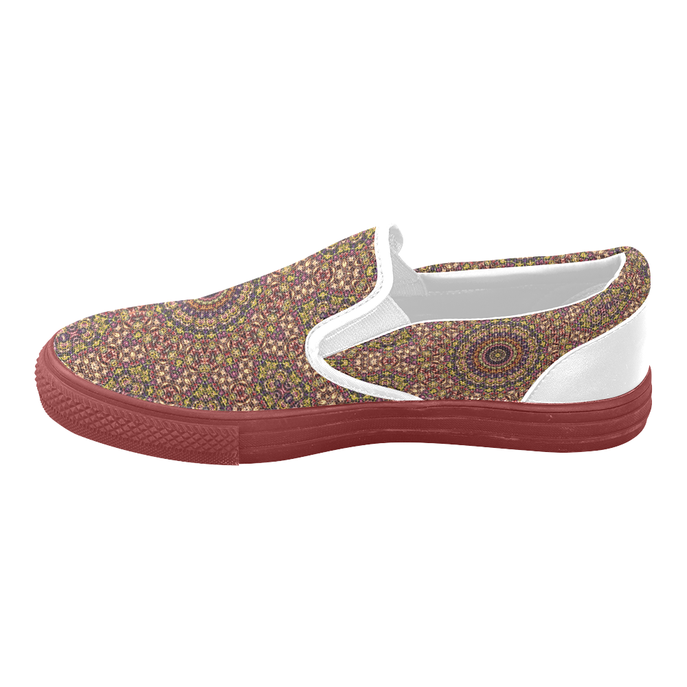 Batik Maharani #2B - Jera Nour Slip-on Canvas Shoes for Men/Large Size (Model 019)