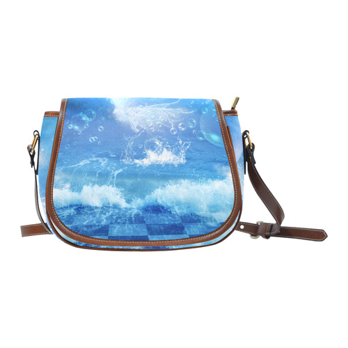 The water bird over the sea Saddle Bag/Small (Model 1649) Full Customization