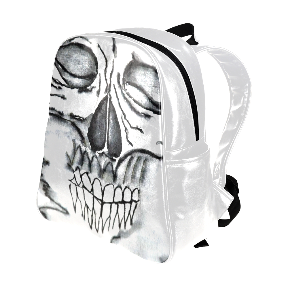 Skull Multi-Pockets Backpack (Model 1636)