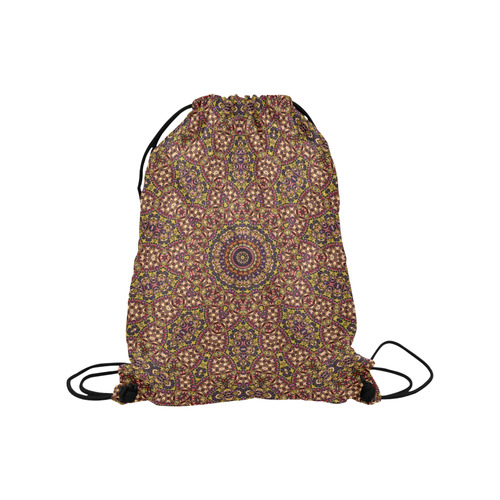 Batik Maharani #2B - Jera Nour Medium Drawstring Bag Model 1604 (Twin Sides) 13.8"(W) * 18.1"(H)