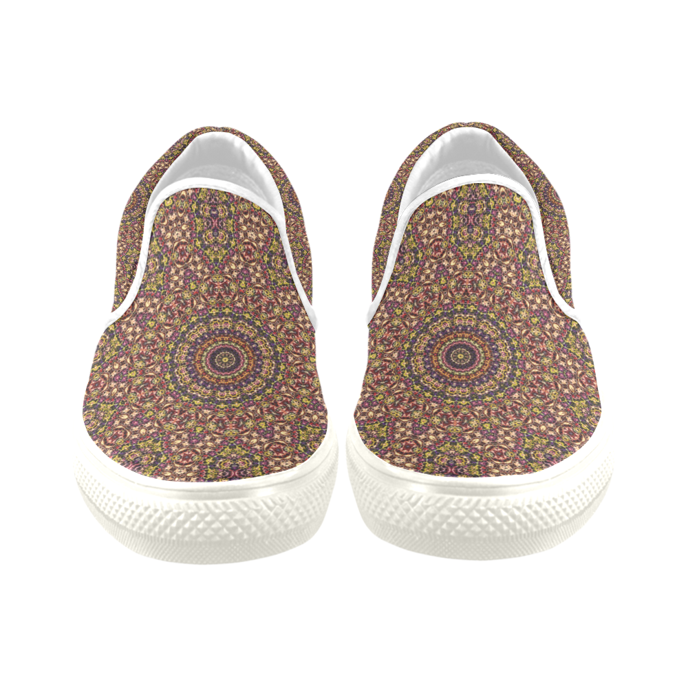 Batik Maharani #2B - Jera Nour Men's Slip-on Canvas Shoes (Model 019)