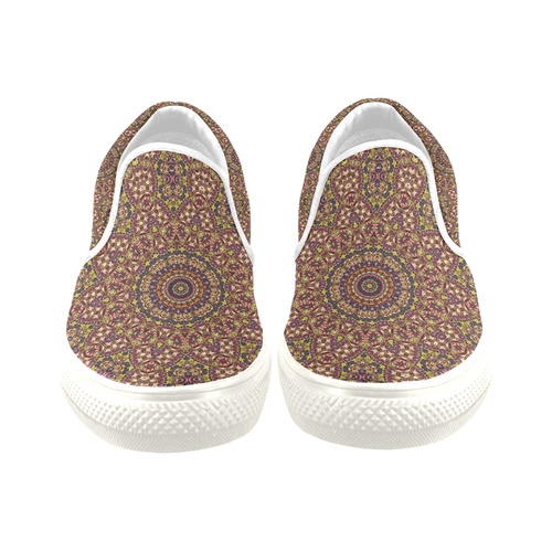 Batik Maharani #2B - Jera Nour Men's Slip-on Canvas Shoes (Model 019)