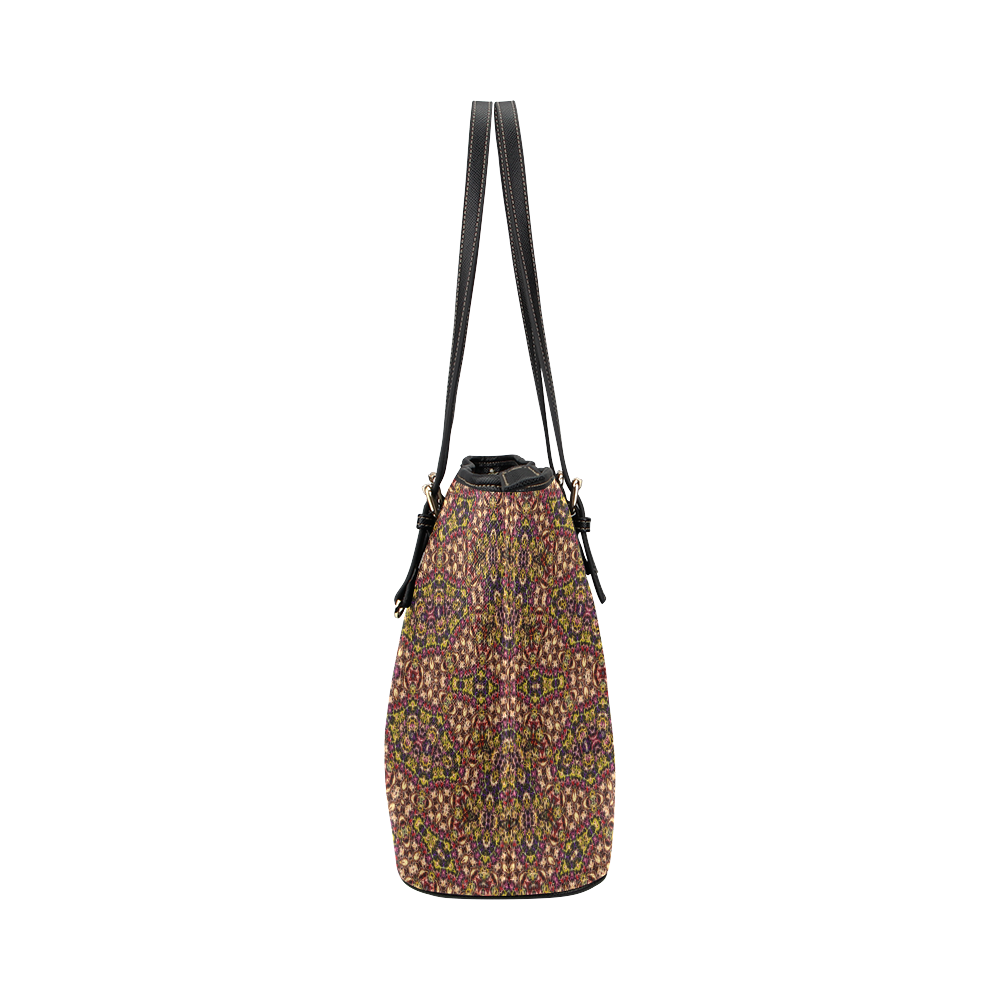 Batik Maharani #2B - Jera Nour Leather Tote Bag/Small (Model 1651)