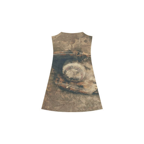 Abstract Vintage Baseball Alcestis Slip Dress (Model D05)