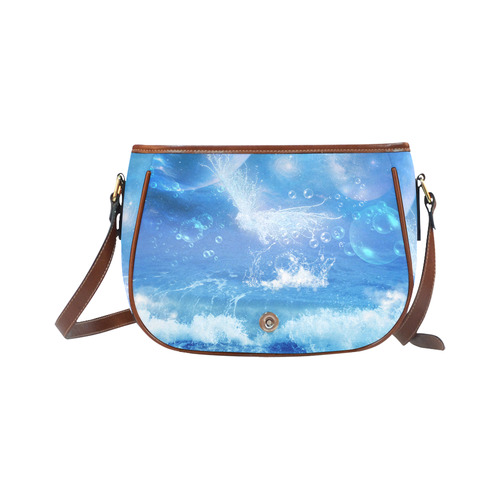 The water bird over the sea Saddle Bag/Small (Model 1649) Full Customization