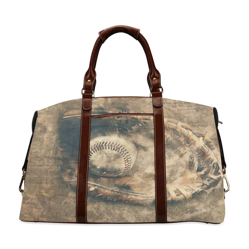 Abstract Vintage Baseball Classic Travel Bag (Model 1643) Remake