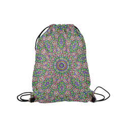 Batik Maharani #2A - Jera Nour Medium Drawstring Bag Model 1604 (Twin Sides) 13.8"(W) * 18.1"(H)