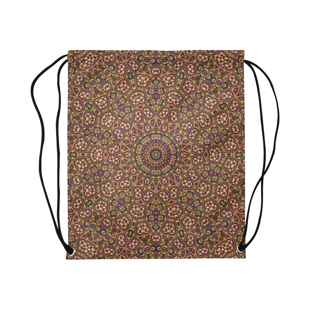 Batik Maharani #2B - Jera Nour Large Drawstring Bag Model 1604 (Twin Sides)  16.5"(W) * 19.3"(H)