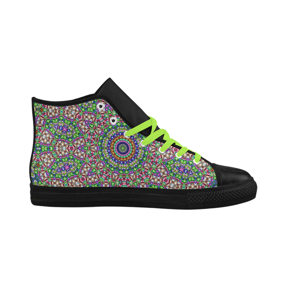 Batik Maharani #2A - Jera Nour Aquila High Top Microfiber Leather Women's Shoes/Large Size (Model 032)