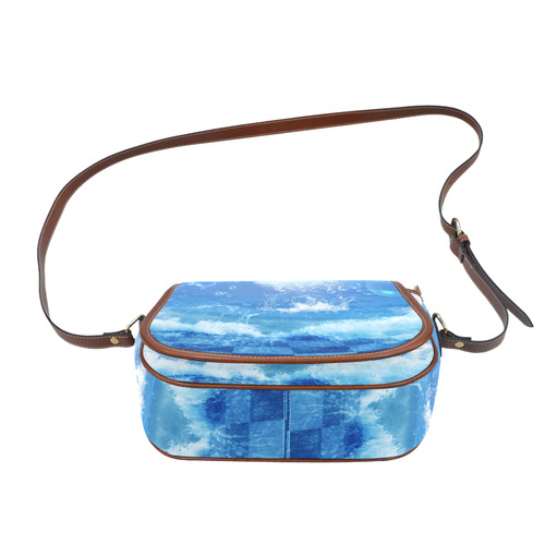 The water bird over the sea Saddle Bag/Small (Model 1649) Full Customization