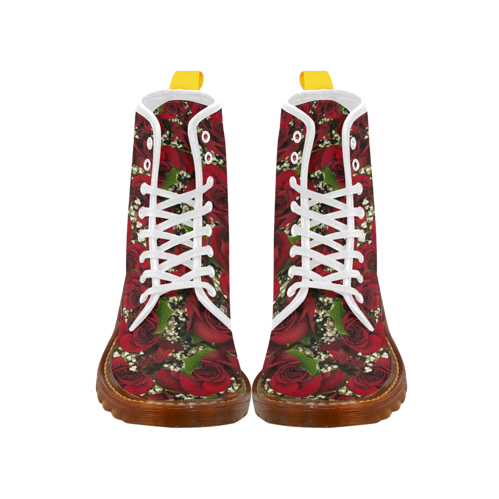 Carmine Roses Martin Boots For Women Model 1203H
