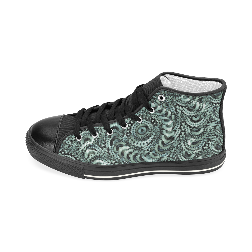 Batik Maharani #4B - Jera Nour Women's Classic High Top Canvas Shoes (Model 017)