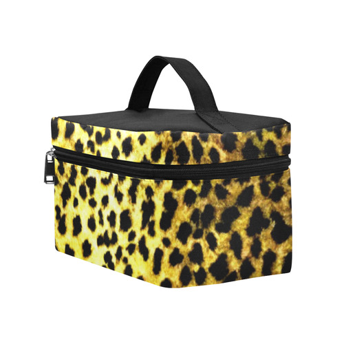Leopard Wallpaper Print Cosmetic Bag/Large (Model 1658)