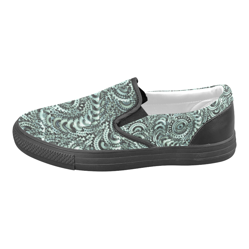 Batik Maharani #4B - Jera Nour Slip-on Canvas Shoes for Men/Large Size (Model 019)