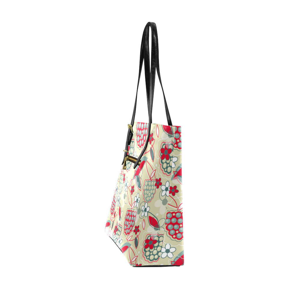 Berry Sweet Fruit Flower Floral Euramerican Tote Bag/Small (Model 1655)