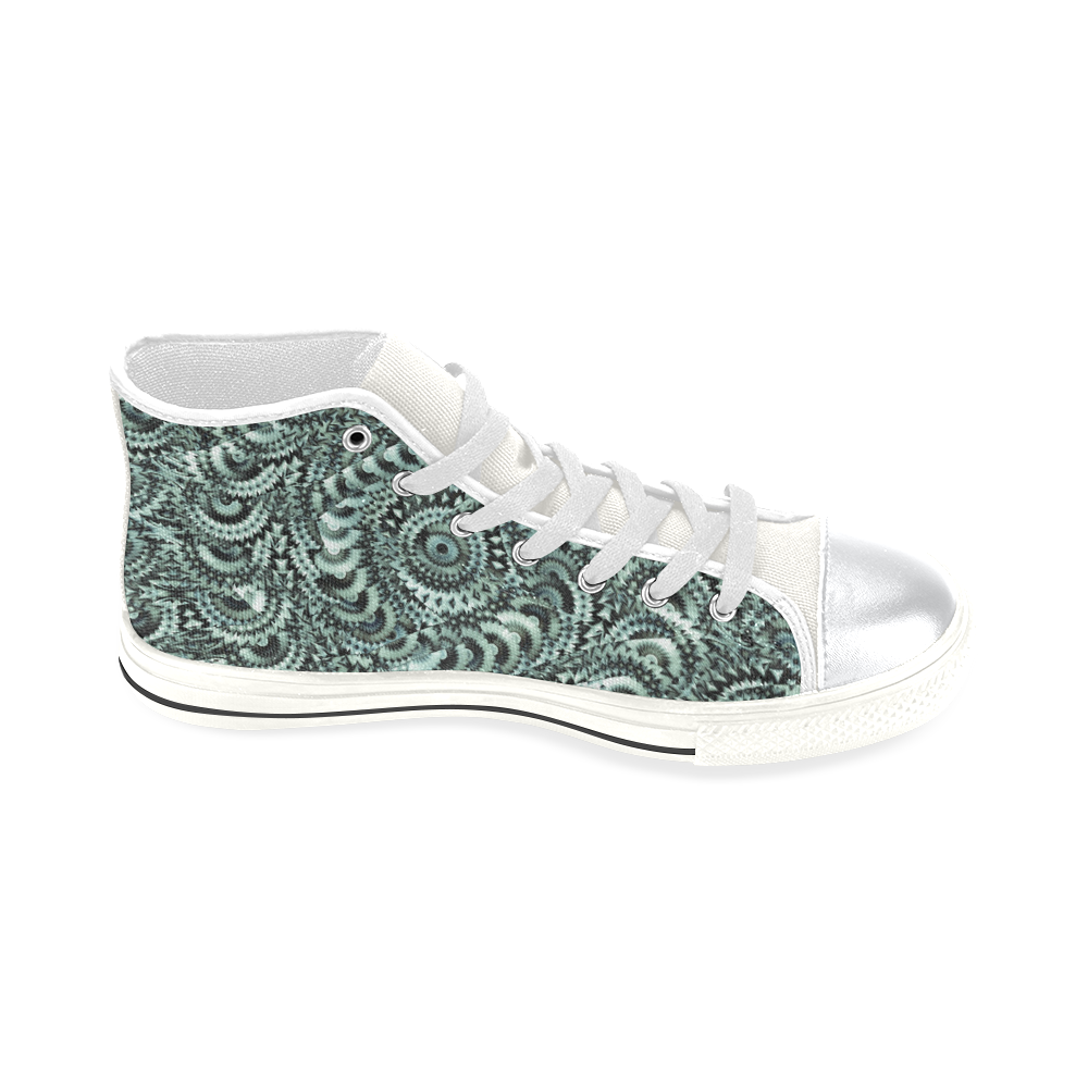 Batik Maharani #4B - Jera Nour High Top Canvas Women's Shoes/Large Size (Model 017)