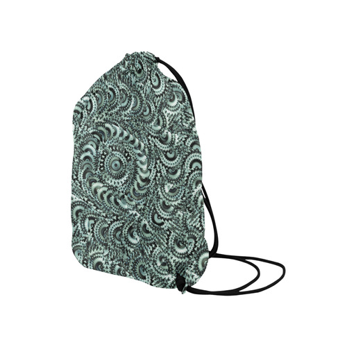 Batik Maharani #4B - Jera Nour Medium Drawstring Bag Model 1604 (Twin Sides) 13.8"(W) * 18.1"(H)