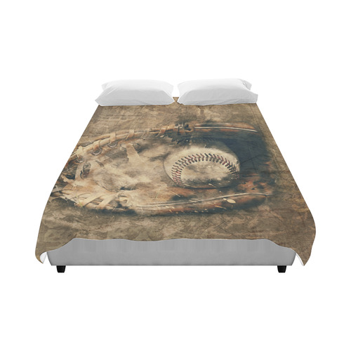 Abstract Vintage Baseball Duvet Cover 86"x70" ( All-over-print)