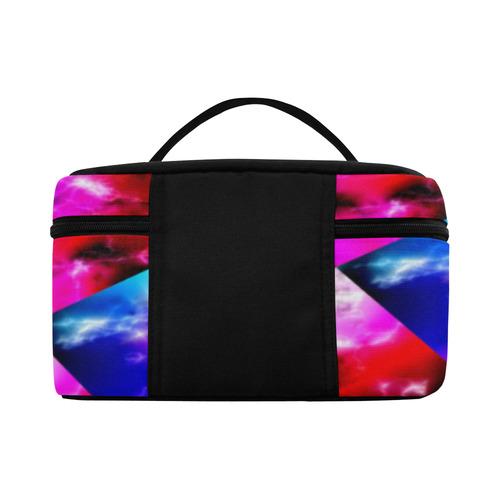 Cosmic checkered by Martina Webster Cosmetic Bag/Large (Model 1658)
