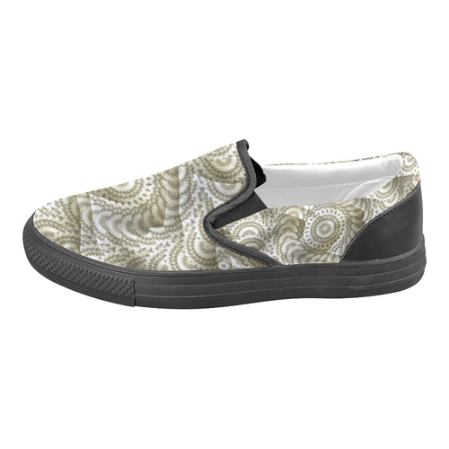 Batik Maharani #4A - Jera Nour Slip-on Canvas Shoes for Men/Large Size (Model 019)