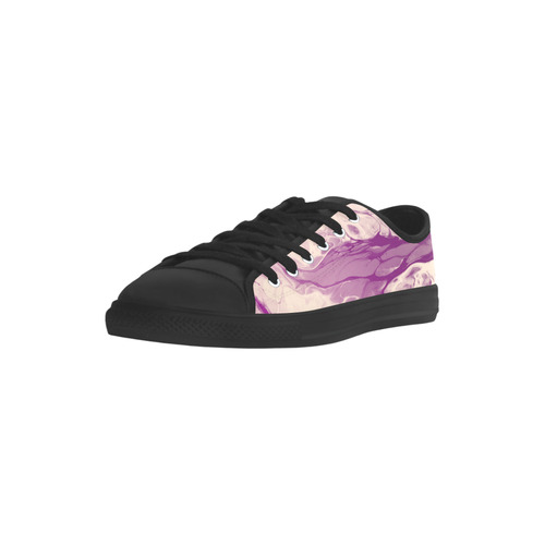 Pink Marble Aquila Microfiber Leather Women's Shoes (Model 031)