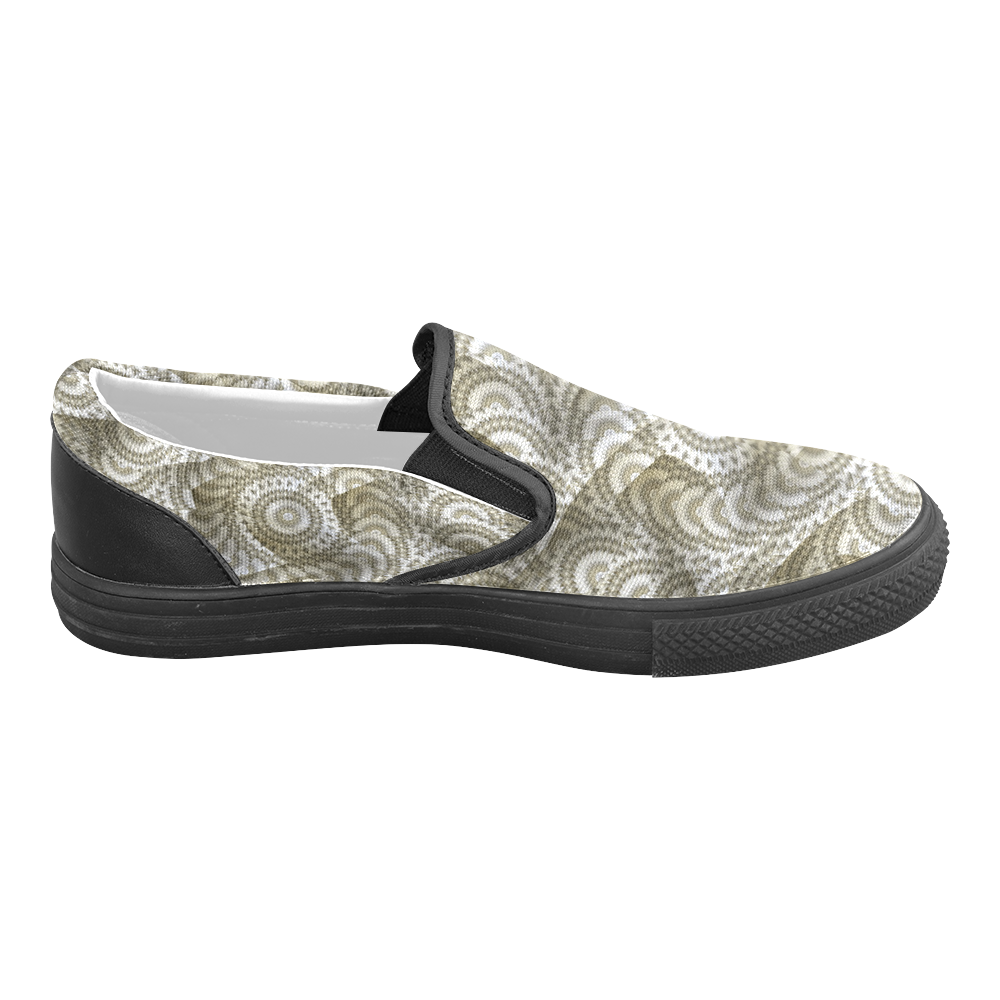 Batik Maharani #4A - Jera Nour Slip-on Canvas Shoes for Men/Large Size (Model 019)